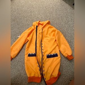 Bunny zip up thin coat.Has some stains around the bottom and sleeve.Lightly worn